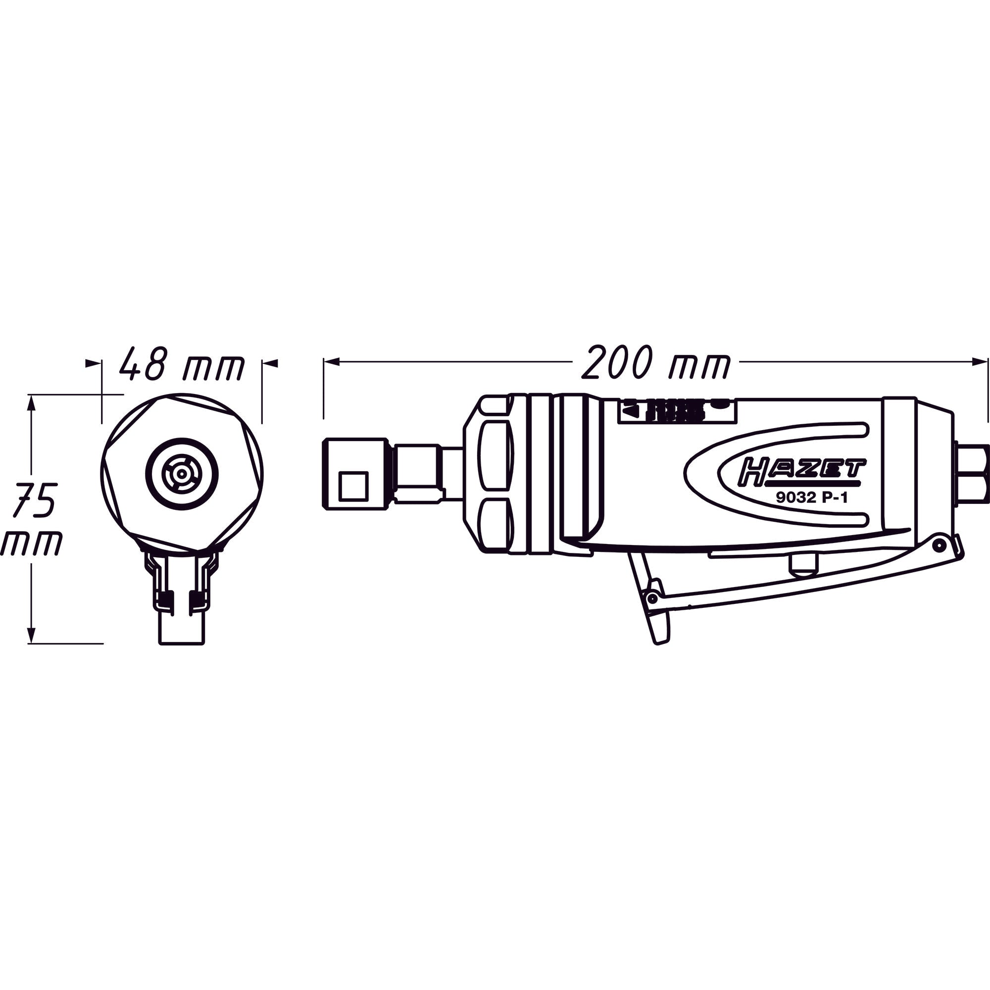 Hazet 9033-11-015 Bristle Grinder Plate - 50mm Roloc Adapter For Abrasive Discs (1/4"-20 UNC Thread)