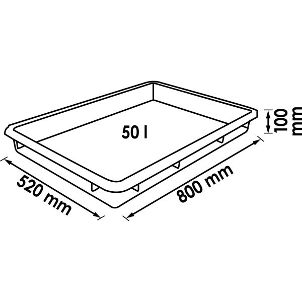 ViGOR V5488 multifunctionele lade 80 x 52 x 10 cm grote alkali- en zuurbestendige lekbak met een volume van 50 liter voor universeel gebruik TÜV-gecertificeerde productie volgens DIN ISO 16901 ViGOR V5488 multifunctionele lade 80 x 52 x 10 cm grote alkali- en zuurbestendige lekbak met een volume van 50 liter voor universeel gebruik TÜV-gecertificeerde productie volgens DIN ISO 16901