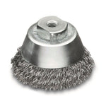 Lessmann Cup Brush Dia 65mm Steel Wire STA Crimped 0.35mm Thread M10