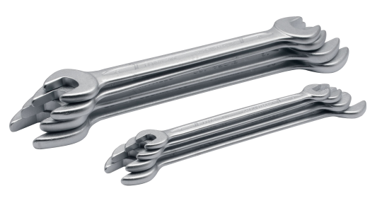 Elora Double Open Ended Spanner Set DIN 3110 12 Pce 1/4in-1.1/4in AF 100S 12AF