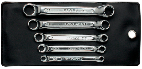Elora Double-Ended Ring Spanner-Set extra short 3 Pce 4-11mm 113S 3M