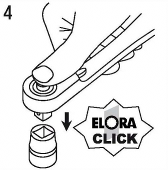 Elora Adapter 1/2in for ring ratchet spanners 118-4