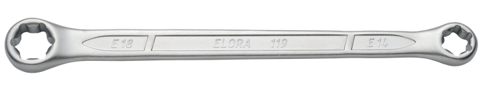 Elora 119 TXE-6x8 Double-Ended Ring Spanner for outside TORX-Screws