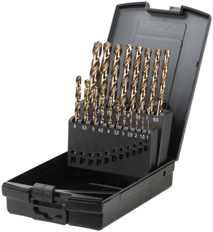 Elora Set of Twist Drills HSS-E 19 Pce 1362-S 19