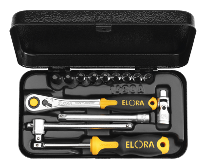 Elora Socket Set 1/4in Inside TORX® safety screws 14 Pce 1430-TTXU