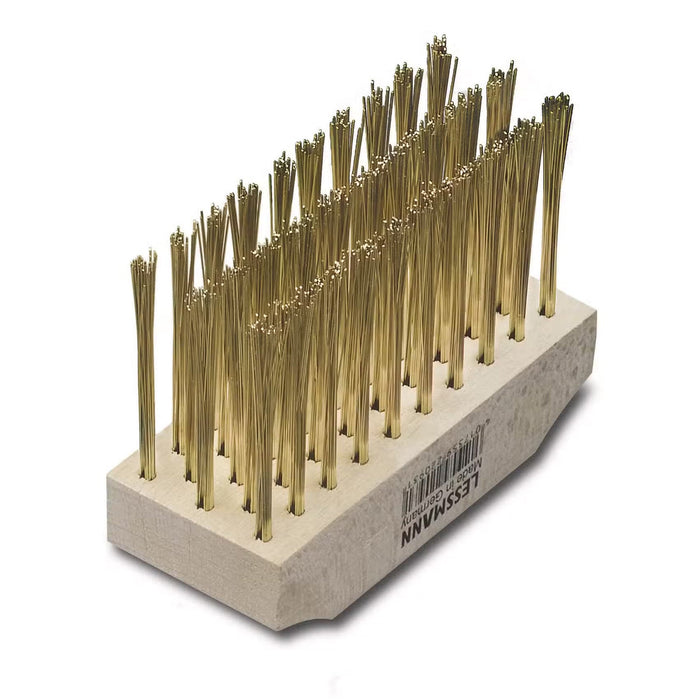 Lessmann Joint Broom With Handle 140 x 60 x 40mm Brass-Plated Steel Wire Trim 5 Rows
