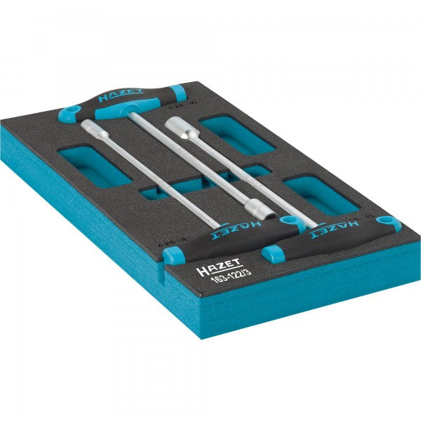 Hazet 3 Pce Nut-Driver Set With T-Handle 163-122/3 Modular Insert Tray