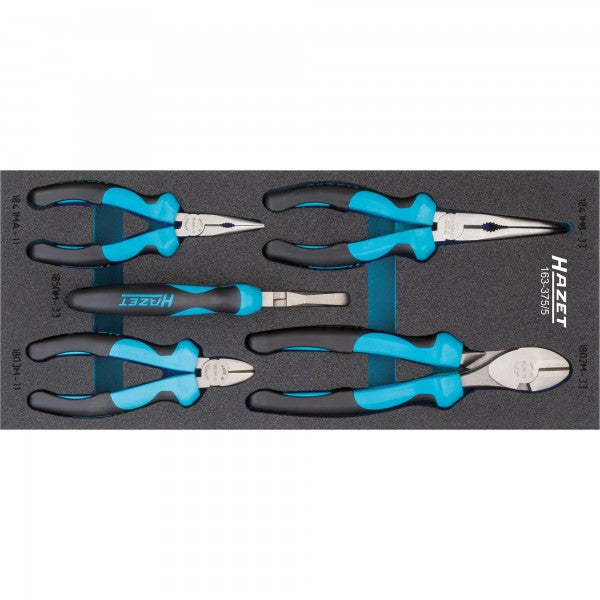 Hazet 5 Pce Pliers Set 163-375/5 Modular Insert Tray