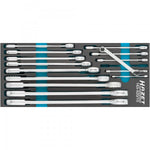 Hazet 15Pce Metric Double Box-End Wrench Set 163-520/15 Modular Insert Tray