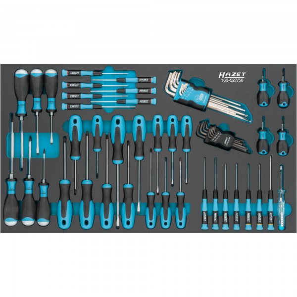 Hazet 56Pce Screwdriver Set 163-527/56 Modular Insert Tray