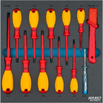 Hazet 12Pce VDE Screwdriver Set with Protective Insulation 163-546/12 Modular Insert Tray