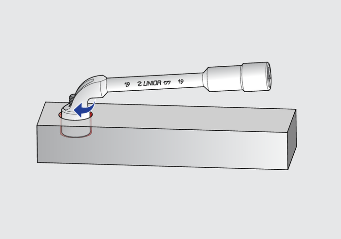 Unior 176 Double Ended Offset Socket Wrench 16mm