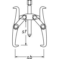 Hazet Universal Puller 2-Arm 1783-22