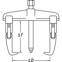 Hazet Pitman Arm Puller 2-Arm 1776-100