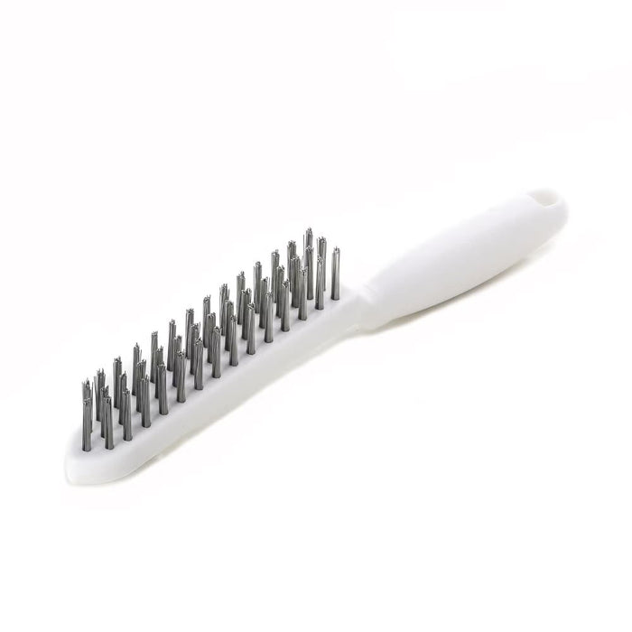Lessmann Hand Brush Plastic Body 3 Rows Steel Wire STA Straight 0.35mm