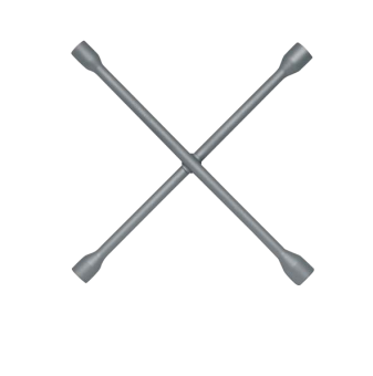 Elora Four Way Wheel Nut Wrench 17x19x1/2in square pattern 22mm 195WS-1/2