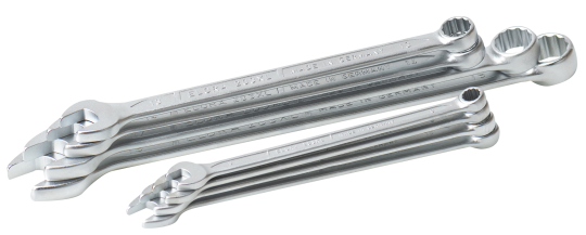 Elora Combination Spanner Set 12 Pce 10-32mm extra long DIN 3113 Form A 203S 12MXL