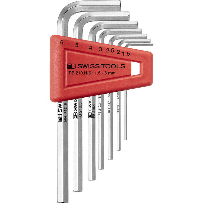 PB Swiss 7 Pce Metric Hex Key L-Wrench Set (1.5-6mm)