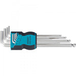 Hazet 9 Pce Hex Ball End Offset Screwdriver (L-Key) Set 2105LG/9H