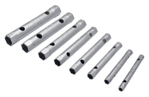 Elora 210S 6AF Hexagon Tubular Box Spanner 8 Pce Set Imperial