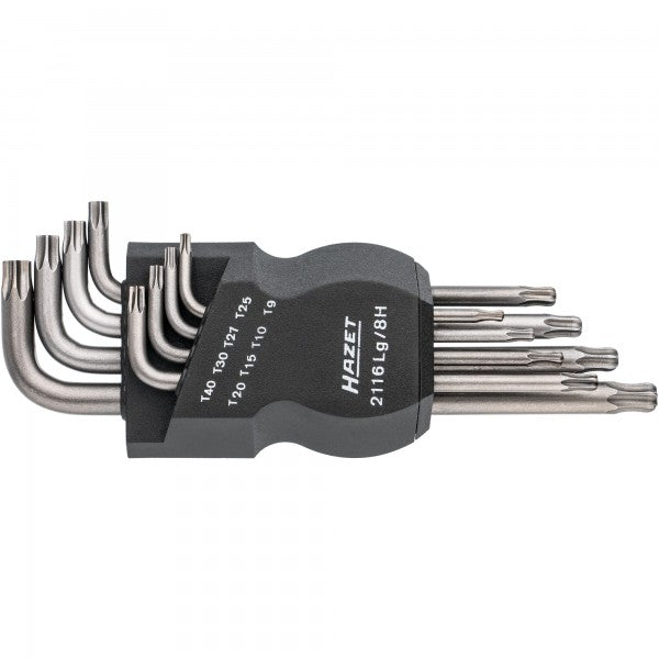 Hazet 8 Pce Torx Ball Head Offset Screwdriver (L-Ley) Set 2116LG/8H