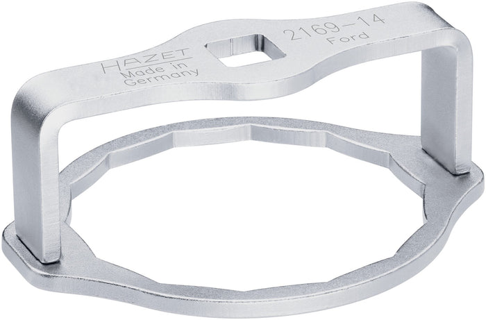 Hazet 1/2in Oil Filter Wrench 2169-14 Outside 14-Point Profile 104mm