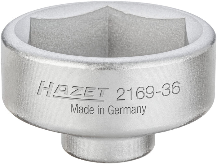 Hazet 3/8in Oil Filter Wrench 2169-36 Outside Hexagon Profile 49.5mm
