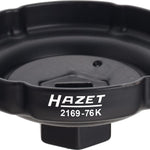 Hazet 1/2in Oil Filter Wrench 2169-76K Groove Profile 85mm