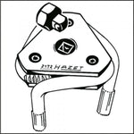 Hazet 3/8in Oil Filter Wrench 2172 65-115mm