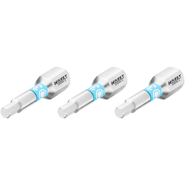 Hazet Hexagon Bit 3mm 3 Pack 2204N-3/3