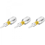 Hazet Slotted Bit 0.4 x 1.5mm 3 Pack 1/4in Hex 2208N-2/3