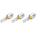 Hazet Slotted Bit 0.5 x 4mm 3 Pack 1/4in Hex 2208N-4/3