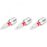 Hazet Phillips Bit PH1 3 Pack 1/4in Hex 2215N-PH1/3