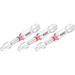 Hazet Long Phillips Bit PH2 3 Pack 1/4in Hex 2215NSLG-PH2/3