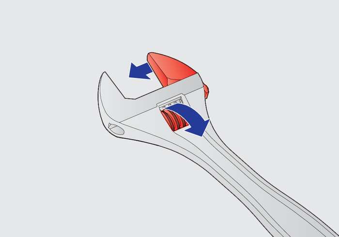Unior 250/1 Adjustable Wrench 250mm