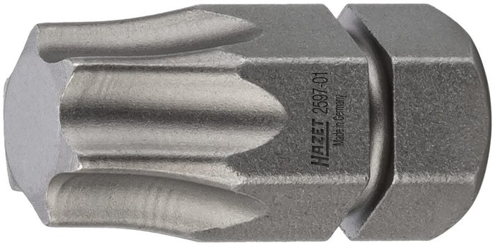 Hazet Bit 2597-01 Hexagon, Solid 5/16in Inside Torx Profile T45