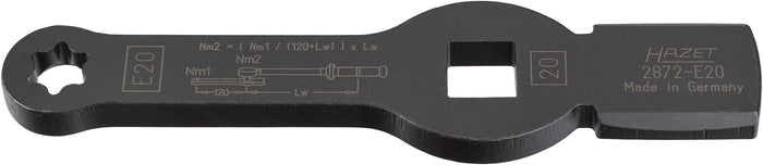 Hazet 3/4in Torx Slogging Wrench With 2 Striking Faces 2872-E20 Outside Torx Profile E20