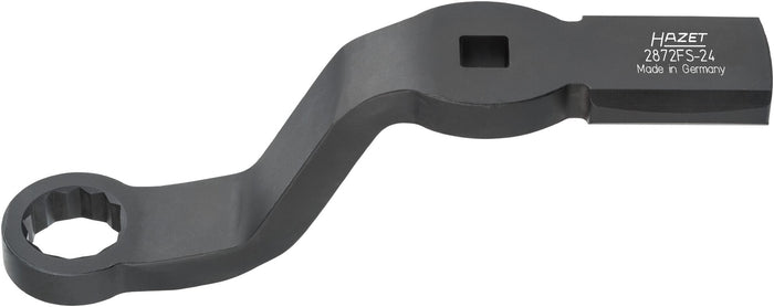 Hazet 1/2in 24mm Box-End Wrench Striking Face Pattern 12-Point With 2 Striking Faces 2872FS-24 