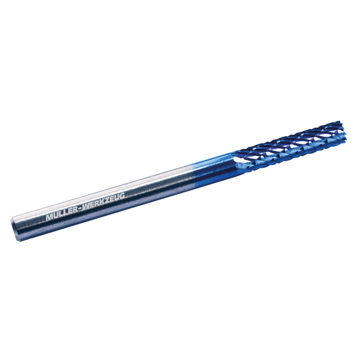 Mueller 297 001/ZYB3 Carbide Burr Cylinder with End Cut, 3 Pce