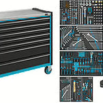 Hazet 179NXXL-7/342 Tool Trolley Assistent 7 Drawer with Tool Assortment 342 Piece
