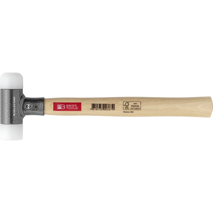 PB Swiss Dead-Blow Plastic Head Mallet with Hickory Handle 466g