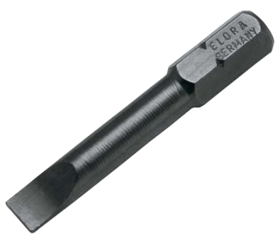 Elora Screwdriver Bit 1/4in plain slot 3000-IS 0.6x4