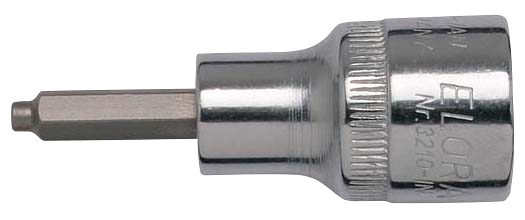 Elora Screwdriver Socket 1/2in inside hexagon with pin 3210-INZ 10