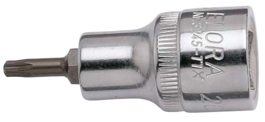 Elora Screwdriver Socket 1/2in TORX® with bore hole 3245-TTX 30