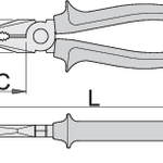 Unior 406/1VDEBI VDE Combination Pliers 220mm
