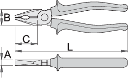 Unior 406/1VDEBI VDE Combination Pliers 220mm
