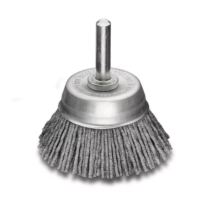 Lessmann DIY Surface Brush 6mm Shank Dia 50mm Abrasive Bristles with Silicon Carbide Grain K 320