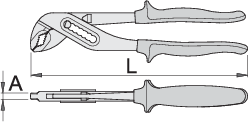 Unior 447/1VDEBI VDE Insulated Waterpump Box Joint Pliers 240