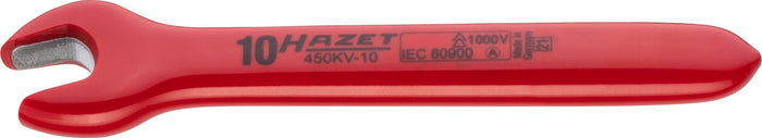 Hazet Single Open-End Wrench VDE 450KV-10 Outside Hexagon Profile 10mm
