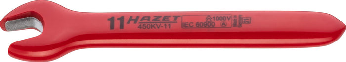 Hazet Single Open-End Wrench VDE 450KV-11 Outside Hexagon Profile 11mm